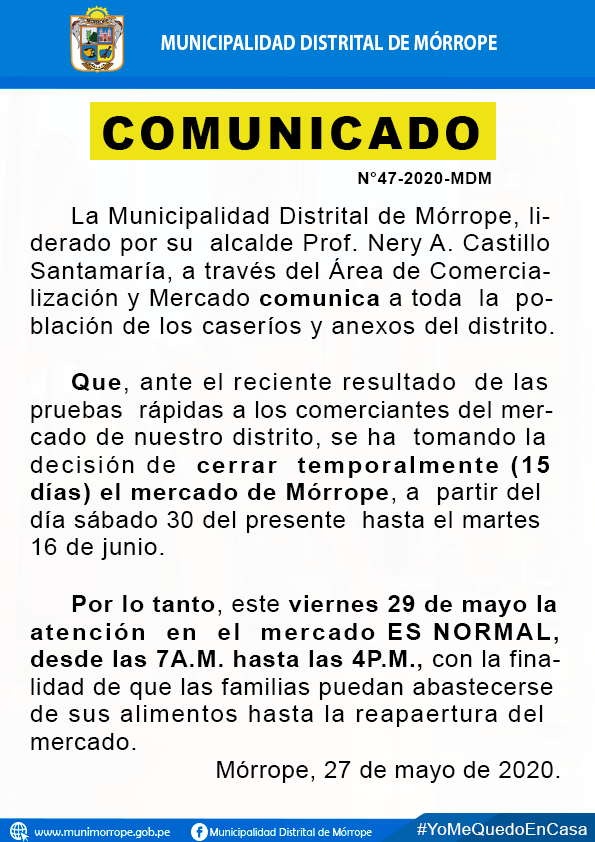 COMUNICADO 47