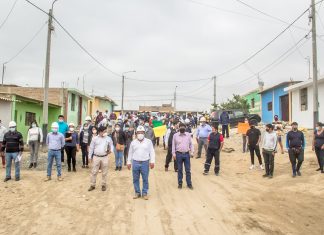 MUNICIPALIDAD DE MORROPE HACE ENTREGA DE TERRENO PARA EJECUCIÓN DE PAVIMENTACIÓN DE AA. HH RICHARD PRADA. |02 de noviembre 2020.