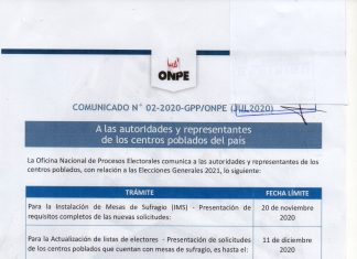 ONPE TE COMUNICA